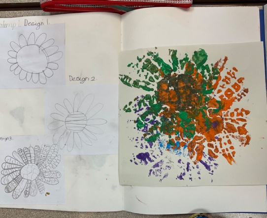 From sketch to final piece